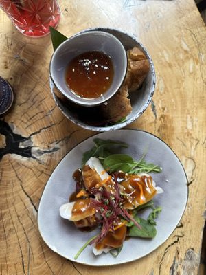 Wantan variations .  at TA Vegan House in Hamburg