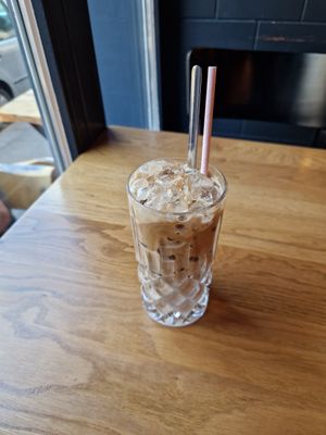 Vietnamese iced coffee at TA Vegan House in Hamburg