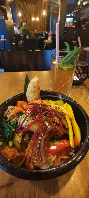 Happy Monk Bowl 13,50 € at TA Vegan House in Hamburg