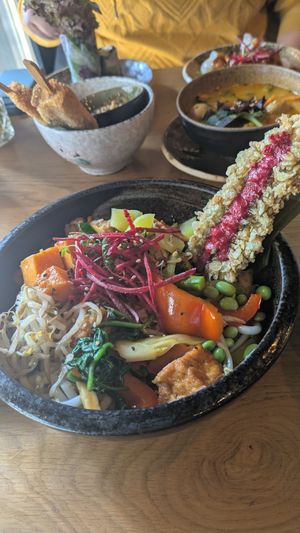 Udon Nudeln at TA Vegan House in Hamburg