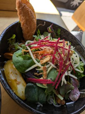 Peaceful bowl at TA Vegan House in Hamburg