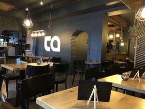 seating area  at TA Vegan House in Hamburg