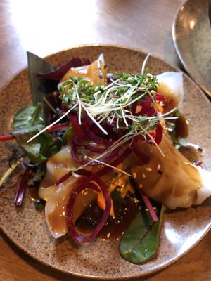 Dumplings  at TA Vegan House in Hamburg