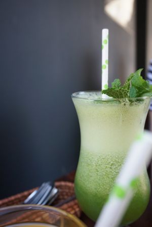 Fresh maker shake at TA Vegan House in Hamburg