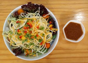 Raw Vegan Dan Dan Noodles 生機擔擔麵 at O Veggie  in Hong Kong Island