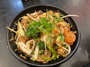 Nasi Goreng with Tofu  at Chopstix Noodle Bar in Apollo Bay