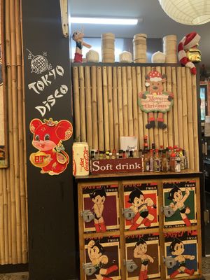 Variety of Hot Sauces  at Chopstix Noodle Bar in Apollo Bay