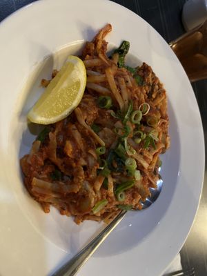 Vegan Chicken fettuccine   at Hotel Monier in Darra