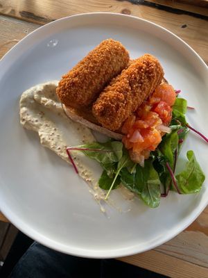 Vegan kroketten at PLSTK Café in Hook Of Holland