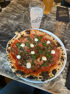 Mushroom pizzaa  at Daddy Greens Pizzabar - Iso Roobertinkatu in Helsinki