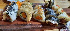 Sushi set at Triumph Cafe in Ushuaia