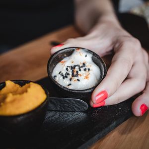 Veggie dips at Triumph Cafe in Ushuaia