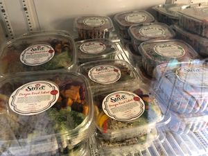 They have a large selection of refrigerated vegan food to go. at Strive Foods in Sandy Springs