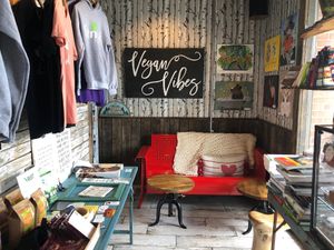 A super cozy area in the front. And a very welcoming atmosphere for vegans.  at Strive Foods in Sandy Springs