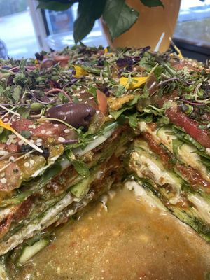 Raw Lasagna at Strive Foods in Sandy Springs