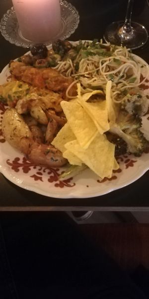 Plate from buffet in the last week of june at Amour in Ghent