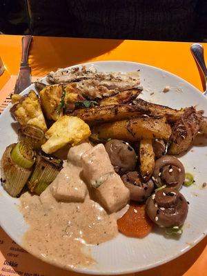 Selection of buffet at Amour in Ghent