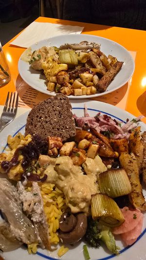 Selection of buffet at Amour in Ghent