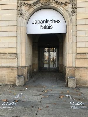 Entry of the Museum itself;) at Palais Café in Dresden