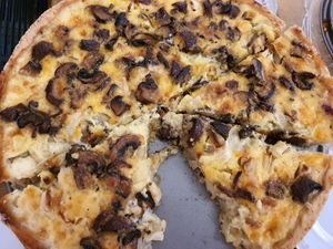 Quiche, delicious and healthy at Palais Café in Dresden