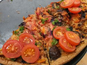 Quiche, bio and yummy at Palais Café in Dresden