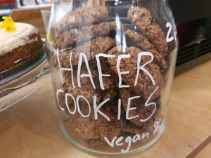 Oat cookies, so yummy! :) at Palais Café in Dresden