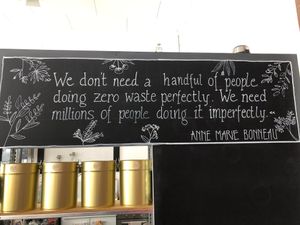 the mission statement  at Palais Café in Dresden