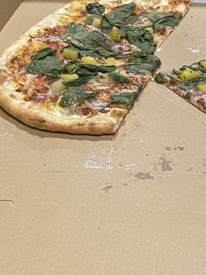 Basil pizza at TRI Lounge & Cafe in Staten Island