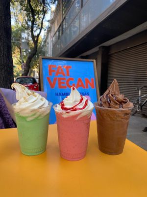 malteadas  at Fat Vegan in Mexico City