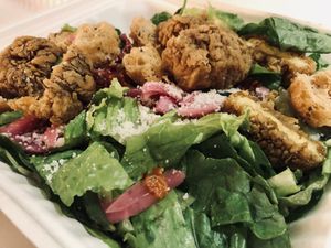 Fat César con tofu at Fat Vegan in Mexico City