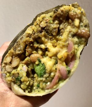 Fat California Burrito  at Fat Vegan in Mexico City