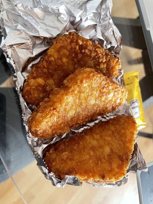 Hash browns  at Fat Vegan in Mexico City