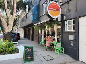 restaurant at Fat Vegan in Mexico City