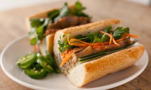 Tofu sandwich at Yummy Banh Mi in Everett