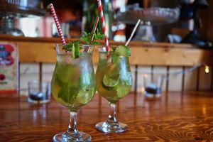 Nos super mojitos du Bistro at Café Bistro du Village in Saint-mathieu-du-parc