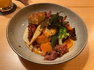 Chili with seasonal vegetables  at Flux in Hannoversch Munden