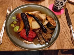 Polenta mit Gemüse at Flux in Hannoversch Munden