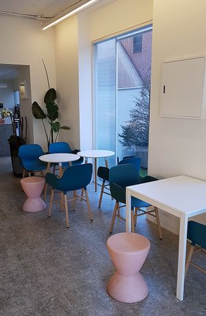 Interior of location, seating area at Seolbom 설봄  in Seoul