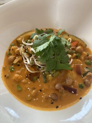 Thai vegan curry   at Der Wolf in Lech