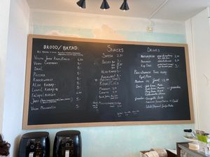 Menu  at Vegan Shop Shop in Amsterdam