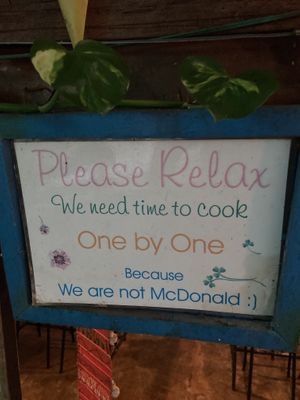 Slow food manifesto   at Pad Thai Baan Tim Kitchen in Chiang Khong