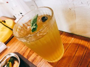 Kale apple drink at My Meat Run Laboratory in Kowloon