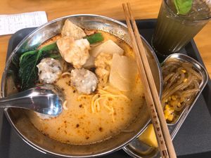 Cart noodles (oil noodles in laksa soup) at My Meat Run Laboratory in Kowloon