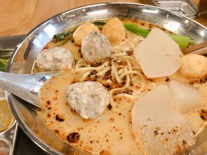 Laksa noodle soup at My Meat Run Laboratory in Kowloon