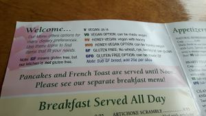 Cafe Menu at Lotus Cafe and Juice Bar in Encinitas