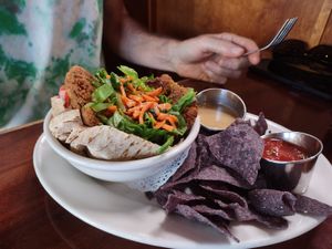 Falafal at Lotus Cafe and Juice Bar in Encinitas