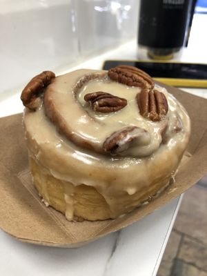 Maple pecan cinnamon roll!  at It's a Trap in Dublin