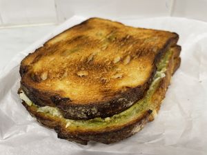 Mushroom and pesto sandwich  at It's a Trap in Dublin