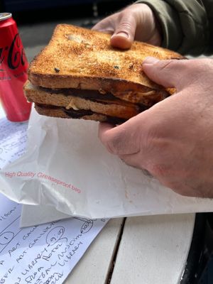 Huge sandwhich at It's a Trap in Dublin