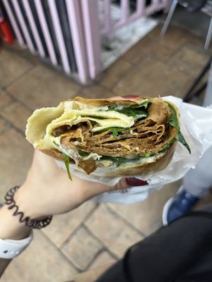 Seitan & pesto wrap  at It's a Trap in Dublin